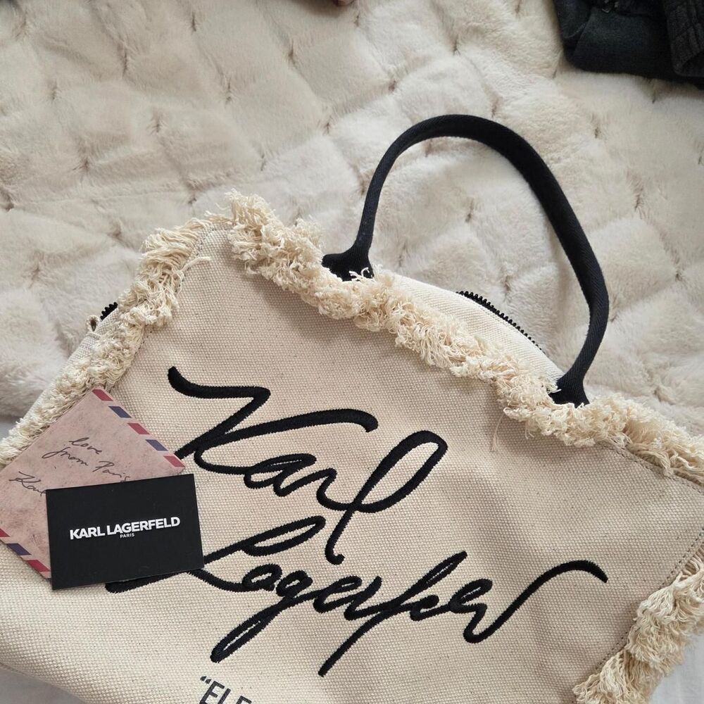 Karl-lagerfeld Women's Cream and Tan Bag